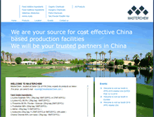 Tablet Screenshot of chinamasterchem.com